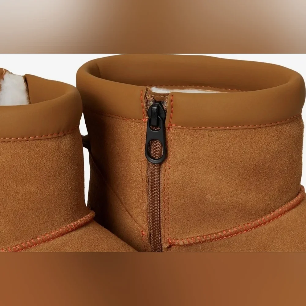 Size 8 - New Koolaburra By UGG Mini Hybrid Winter Boot Chestnut - Picture 9 of 16